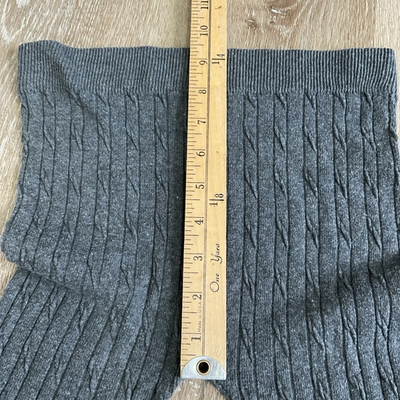 Poof! Ribbed Twist Mid Rise Leggings - Gray - Ladies Size S/M - Picture 11 of 11